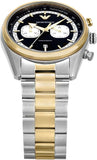 Emporio Armani Racer Chronograph Black Dial Two Tone Steel Strap Watch for Men - AR11678 Buy Now By Emporio Armani