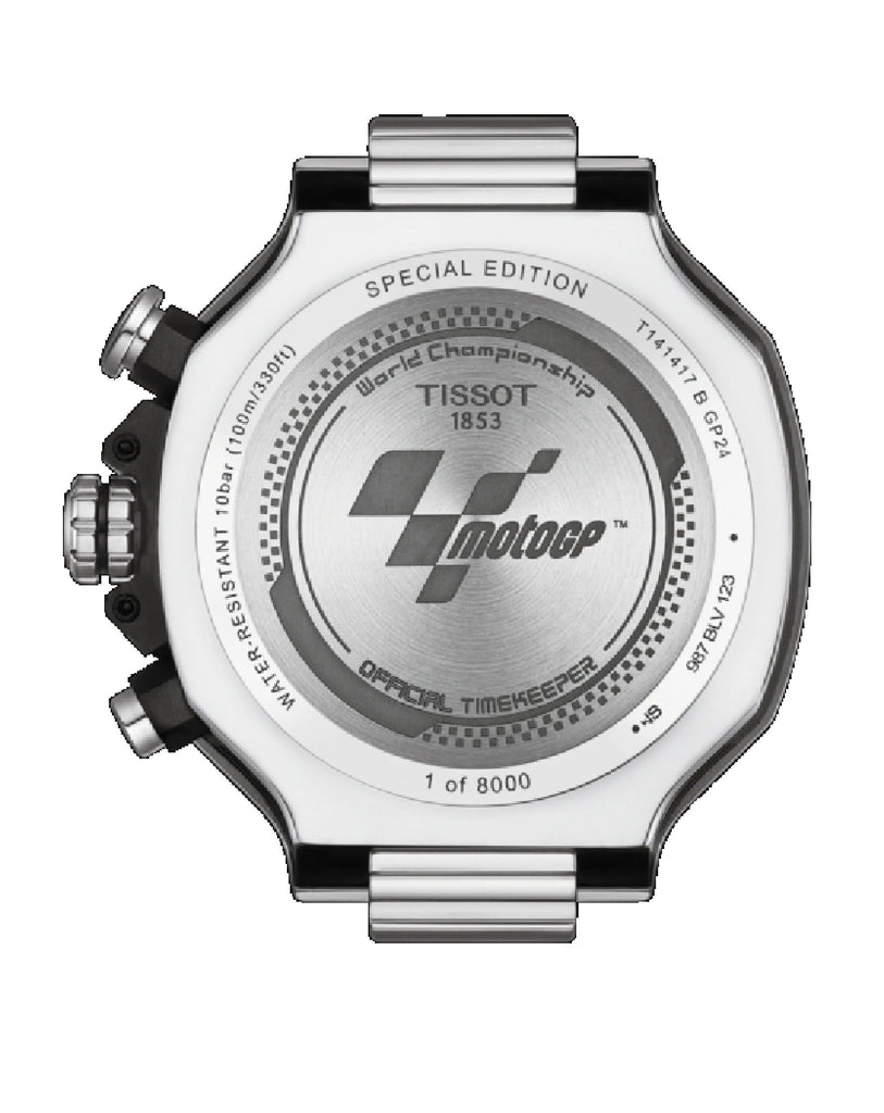Tissot T Race Moto GP Limited Edition Chronograph Blue Dial Blue Rubber Strap Watch for Men - T141.417.17.047.00 Buy Now By Tissot