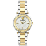 Versace Reve Analog White Dial Two Tone Steel Strap Watch for Women - VE8B00724 Buy Now By Versace