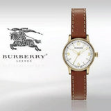 Burberry The Utilitarian White Dial Brown Leather Strap Watch for Women - BU7865 Buy Now By Burberry