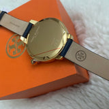 Tory Burch Collins Quartz Blue Dial Blue Leather Strap Watch for Women - TBW1203 Buy Now By Tory Burch