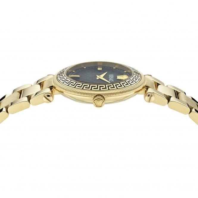 Versace Reve Analog Black Dial Gold Steel Strap Watch for Women - VE8B00624 Buy Now By Versace