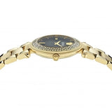 Versace Reve Analog Black Dial Gold Steel Strap Watch for Women - VE8B00624 Buy Now By Versace