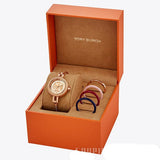 Tory Burch Riva Rose Gold Dial Rose Gold Steel Strap Watch for Women - TBW4037 Buy Now By Tory Burch
