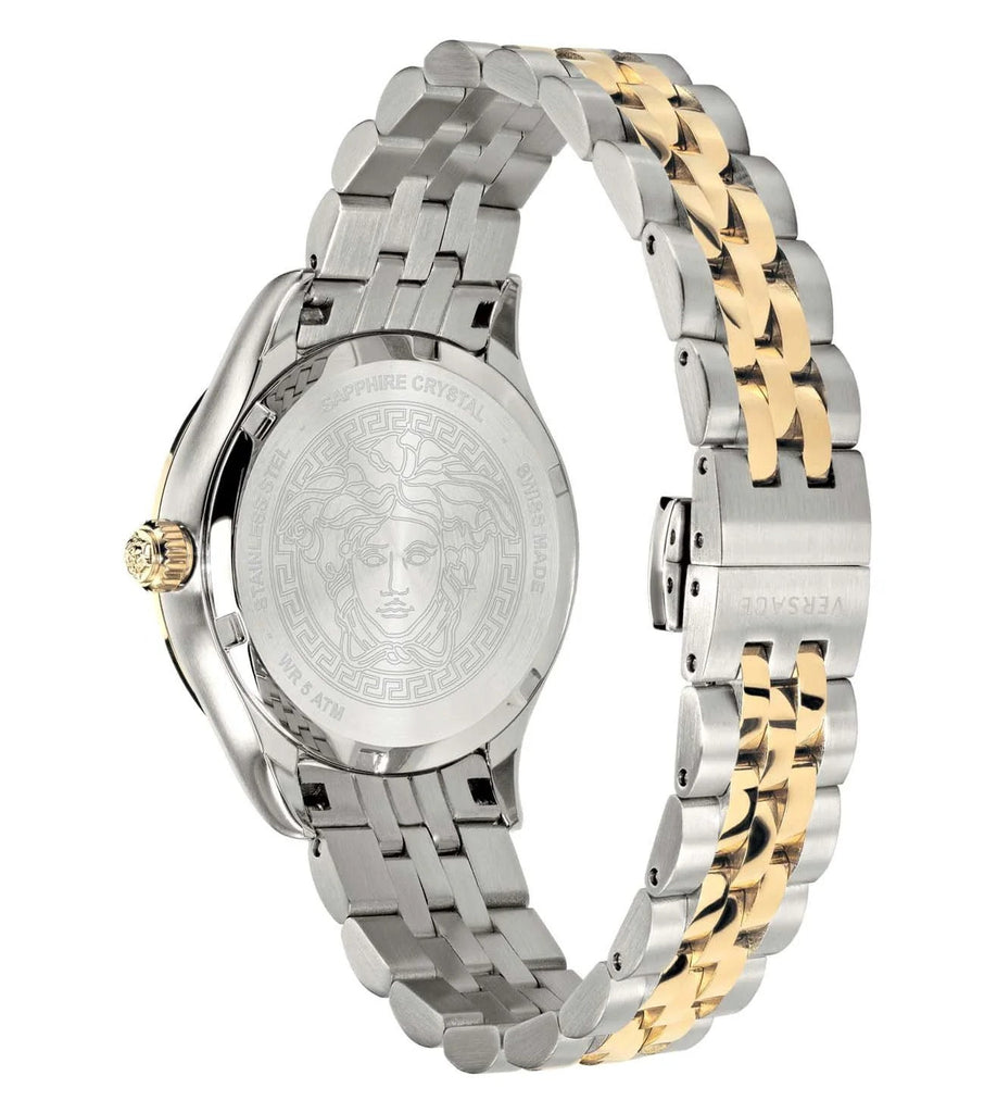 Versace Hellenyium Grey Dial Two Tone Steel Strap Watch for Women - VEHU00520 Buy Now By Versace