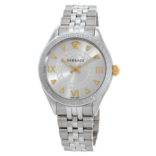Versace Hellenyium Quartz Silver Dial Silver Steel Strap Watch for Women - VE2S00322 Buy Now By Versace