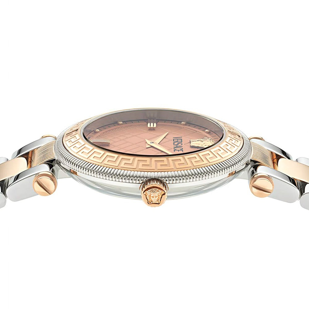 Versace Reve Analog Rose Gold Dial Two Tone Steel Strap Watch for Women - VE8B00424 Buy Now By Versace