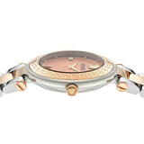 Versace Reve Analog Rose Gold Dial Two Tone Steel Strap Watch for Women - VE8B00424 Buy Now By Versace