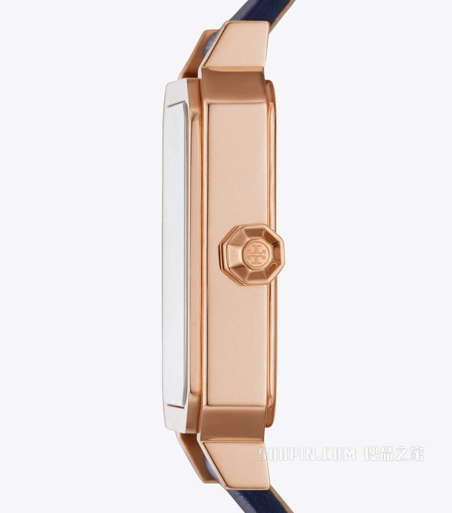 Tory Burch Robinson Quartz Blue Dial Blue Leather Strap Watch for Women - TBW1511 Buy Now By Tory Burch