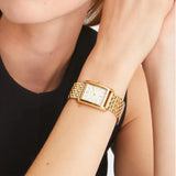 Tory Burch Eleanor White Dial Gold Steel Strap Watch for Women - TBW1060 Buy Now By Tory Burch
