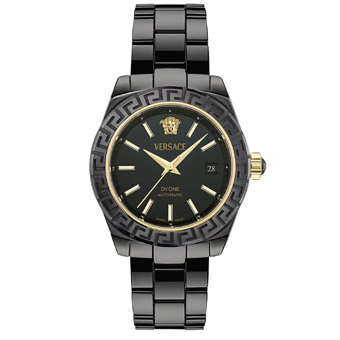 Versace DV One Mini Black Dial Black Steel Strap Watch for Women - VE9F00124 Buy Now By Versace
