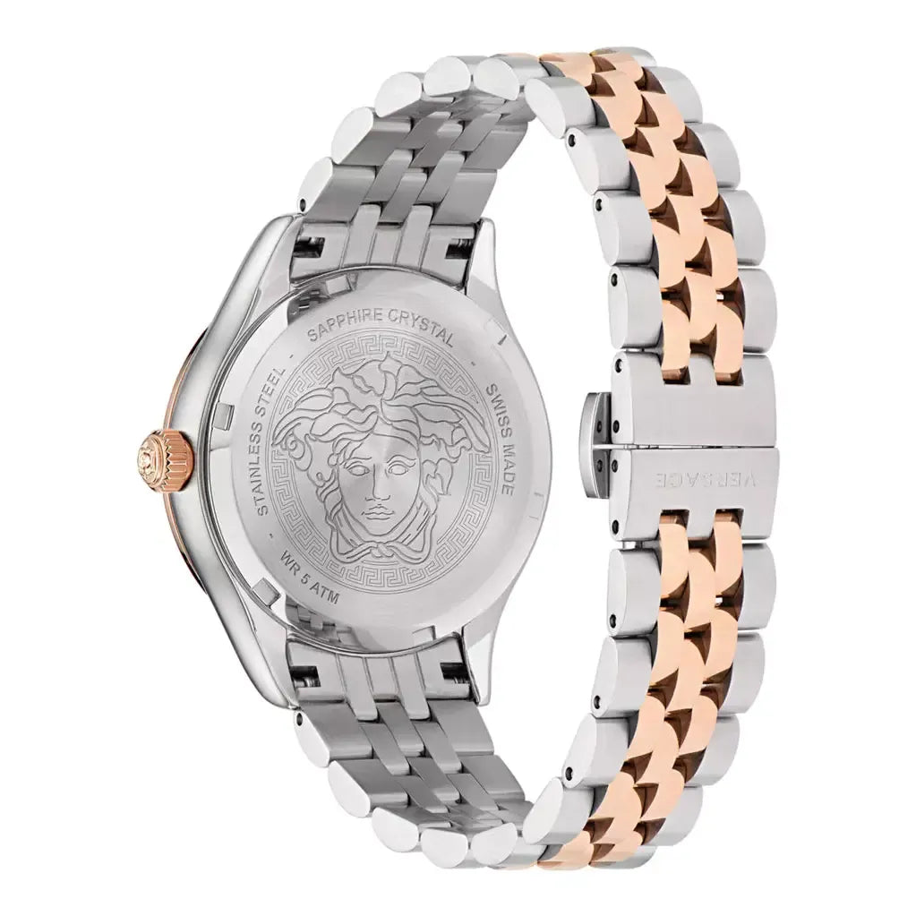 Versace Hellenyium Quartz Green Dial Two Tone Steel Strap Watch for Women - VE2S00422 Buy Now By Versace