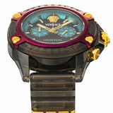 Versace Icon Active Chronograph Black Dial Black Rubber Strap Unisex Watch - VE8P00224 Buy Now By Versace