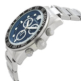Versace Greca Dome Chronograph Blue Dial Silver Steel Strap Watch for Men - VE6K00323 Buy Now By Versace