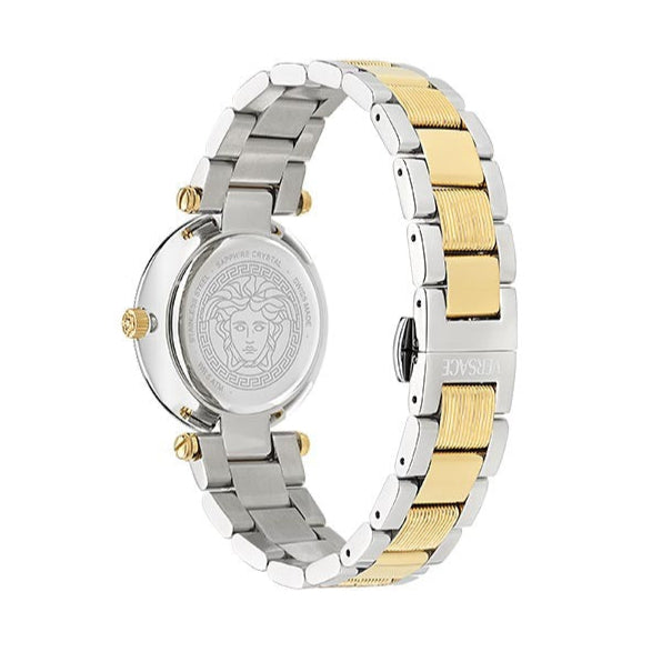 Versace Reve Analog White Dial Two Tone Steel Strap Watch for Women - VE8B00724 Buy Now By Versace