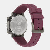 Versace Greca Logo Diver Quartz Black Dial Purple Rubber Strap Watch for Men - VE8G00224 Buy Now By Versace