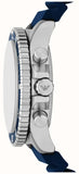 Emporio Armani World Explorer Chronograph Blue Dial Blue Silicone Strap Watch for Men - AR11696 Buy Now By Emporio Armani