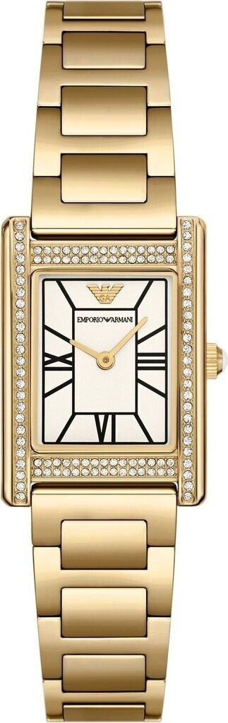 Emporio Armani Genni Crystals Mother of Pearl Dial Gold Steel Strap Watch for Women - AR11659 Buy Now By Emporio Armani