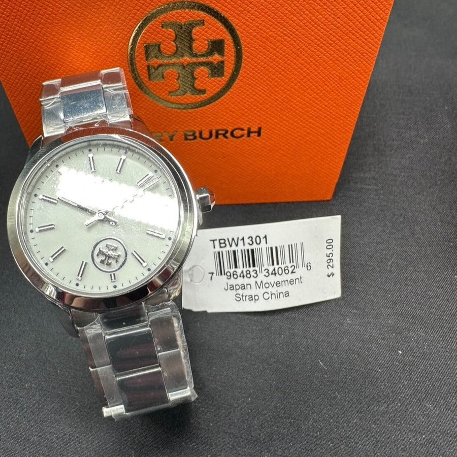 Tory Burch Collins White Dial Silver Steel Strap Watch for Women - TBW1301 Buy Now By Tory Burch