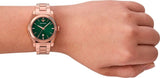 Emporio Armani Federica Analog Green Dial Rose Gold Steel Strap Watch for Women - AR11639 Buy Now By Emporio Armani