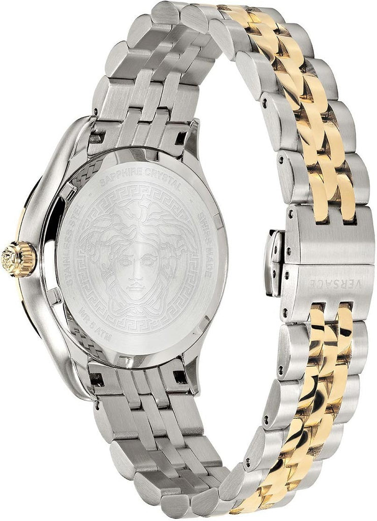 Versace Hellenyium Quartz Green Dial Two Tone Steel Strap Watch for Women - VEHU00420 Buy Now By Versace