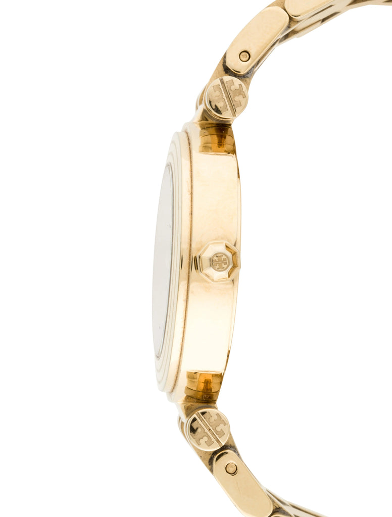 Tory Burch Classic T Black Dial Gold Steel Strap Watch for Women - TBW9010 Buy Now By Tory Burch