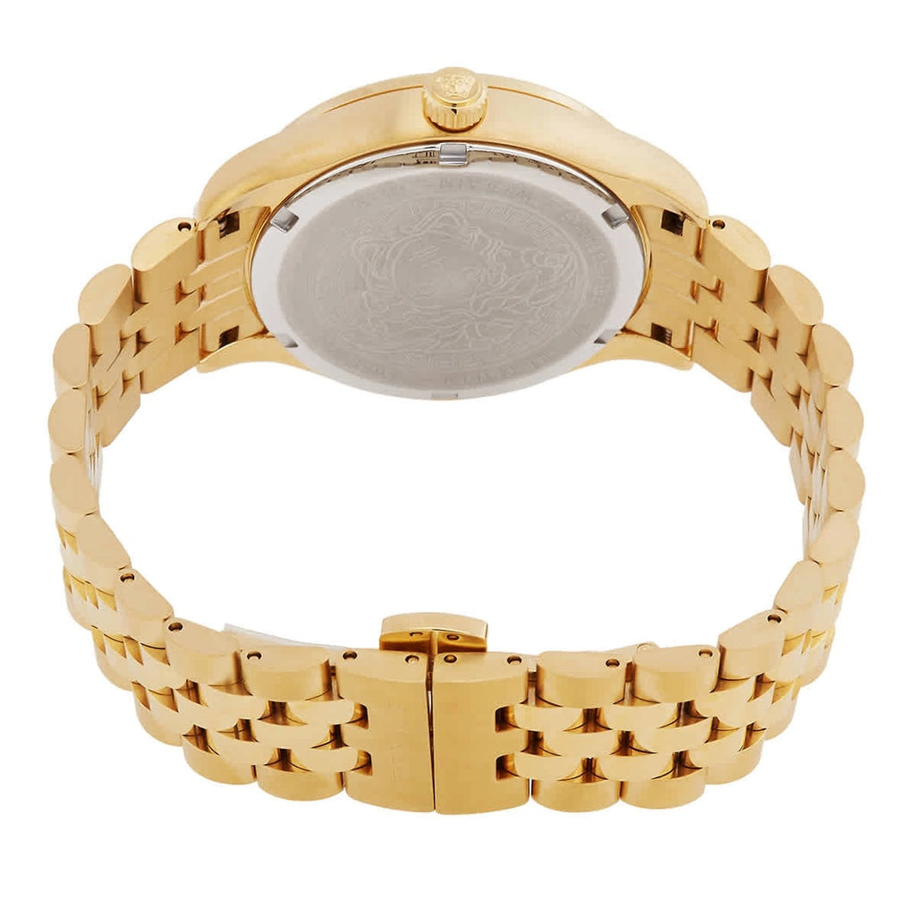 Versace Hellenyium Quartz Black Dial Gold Steel Strap Watch for Women - VE2S00622 Buy Now By Versace