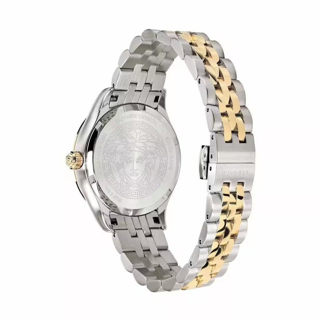 Versace Hellenyium Grey Dial Two Tone Steel Strap Watch for Women - VEHU00520 Buy Now By Versace