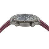 Versace Greca Logo Diver Quartz Black Dial Purple Rubber Strap Watch for Men - VE8G00224 Buy Now By Versace