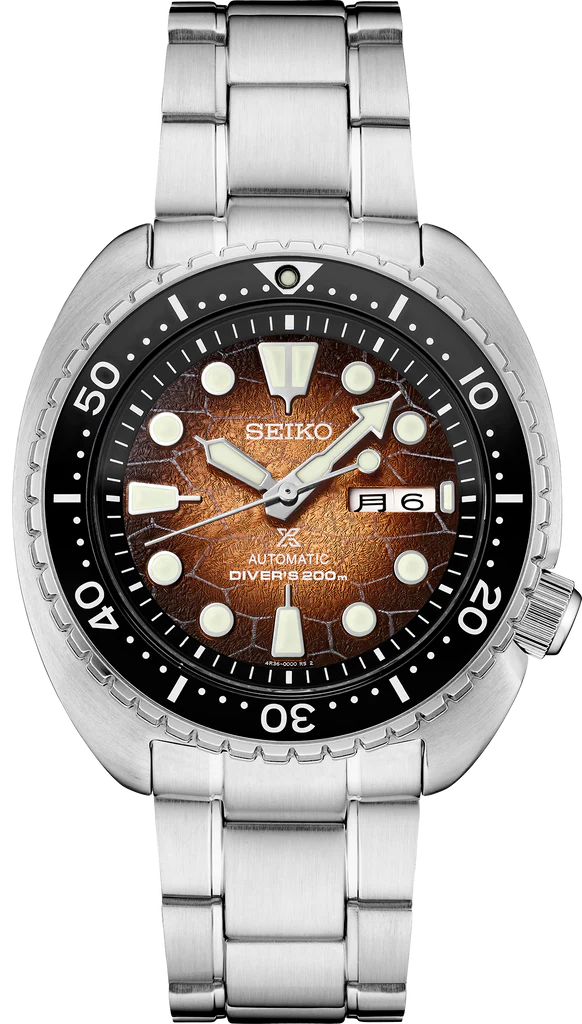 Seiko Prospex US Special Edition King Turtle Automatic Brown Dial Silver Steel Strap Watch for Men - SRPH55 Buy Now By Seiko