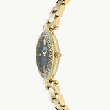 Versace Reve Analog Black Dial Gold Steel Strap Watch for Women - VE8B00624 Buy Now By Versace