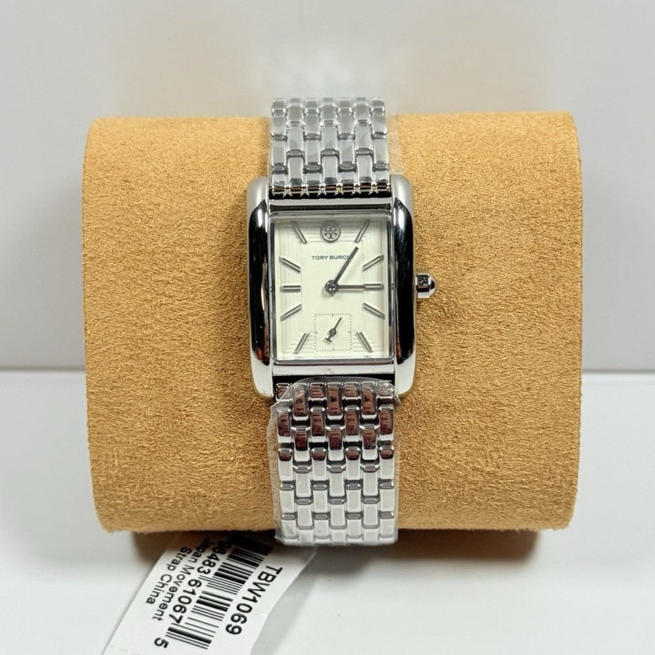 Tory Burch Eleanor White Dial Silver Steel Strap Watch for Women - TBW1069 Buy Now By Tory Burch