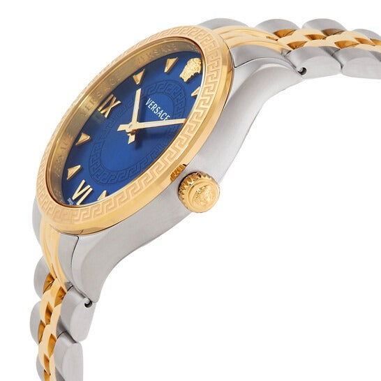 Versace Hellenyium Quartz Blue Dial Two Tone Steel Strap Watch for Women - VE2S00522 Buy Now By Versace