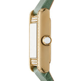 Emporio Armani Classic White Dial Green Leather Strap Watch for Women - AR11661 Buy Now By Emporio Armani