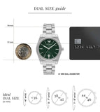 Emporio Armani Frederico Analog Green Dial Silver Steel Strap Watch for Men - AR11621 Buy Now By Emporio Armani
