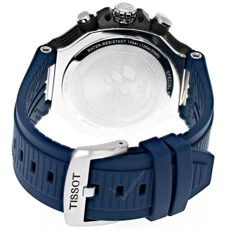 Tissot T Race Moto GP Limited Edition Chronograph Blue Dial Blue Rubber Strap Watch for Men - T141.417.17.047.00 Buy Now By Tissot