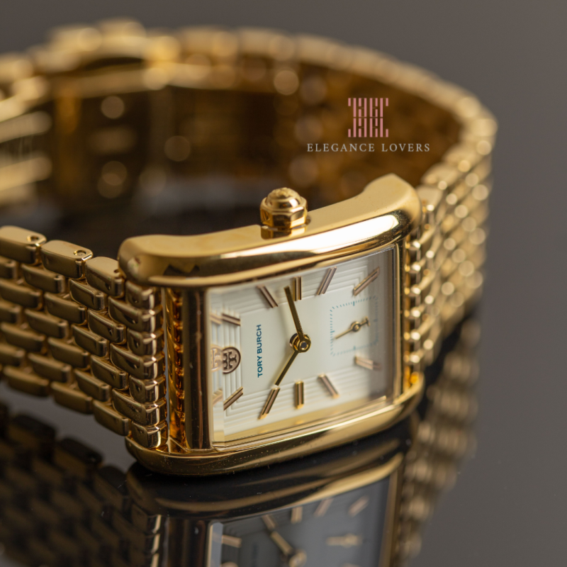 Tory Burch Eleanor White Dial Gold Steel Strap Watch for Women - TBW1060 Buy Now By Tory Burch