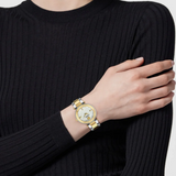 Versace Reve Analog White Dial Two Tone Steel Strap Watch for Women - VE8B00724 Buy Now By Versace