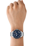 Emporio Armani World Explorer Chronograph Blue Dial Silver Steel Strap Watch for Men - AR11681 Buy Now By Emporio Armani