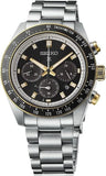 Seiko Prospex Speedtimer Solar Chronograph Black Dial Silver Steel Strap Watch for Men - SSC941 Buy Now By Seiko