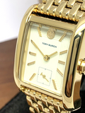 Tory Burch Eleanor White Dial Gold Steel Strap Watch for Women - TBW1060 Buy Now By Tory Burch