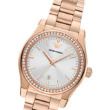 Emporio Armani Federica Analog Mother of Pearl Dial Rose Gold Steel Strap Watch for Women - AR11558 Buy Now By Emporio Armani