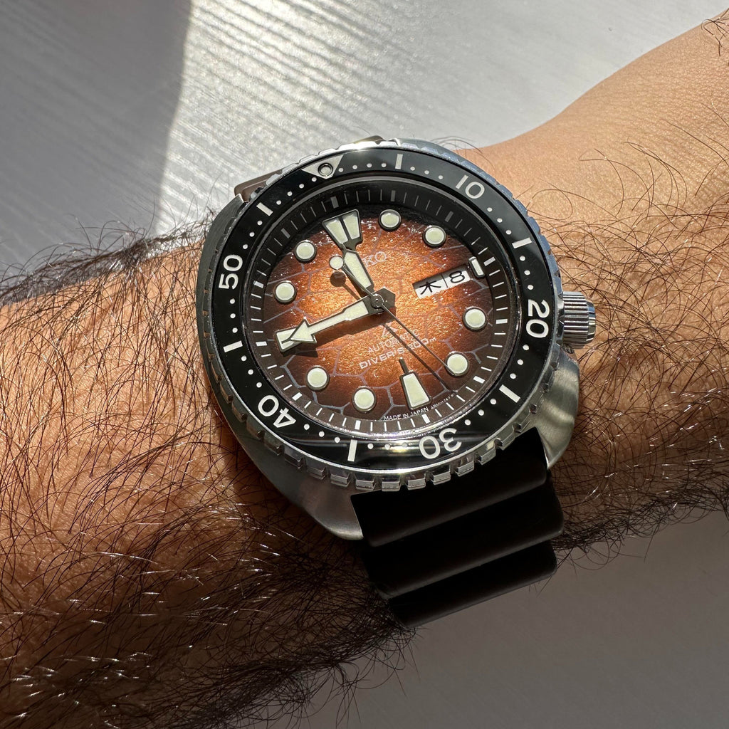 Seiko Prospex US Special Edition King Turtle Automatic Brown Dial Silver Steel Strap Watch for Men - SRPH55 Buy Now By Seiko