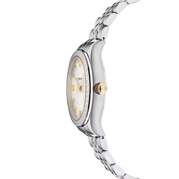 Versace Hellenyium Quartz Silver Dial Silver Steel Strap Watch for Women - VE2S00322 Buy Now By Versace