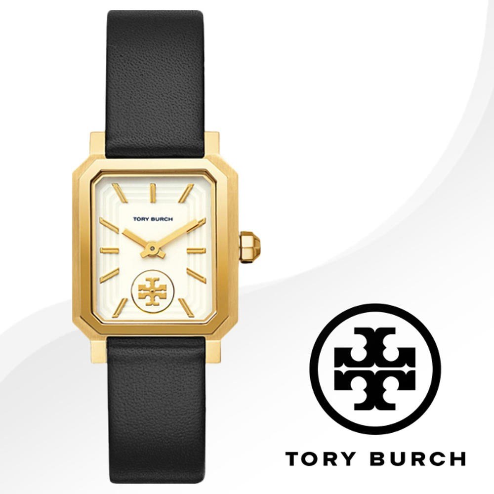 Tory Burch Robinson White Dial Black Leather Strap Watch for Women - TBW1504 Buy Now By Tory Burch