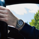 Seiko Prospex Diver Scuba Automatic Blue Dial Silver Steel Strap Watch for Men - SBEJ021 Buy Now By Seiko