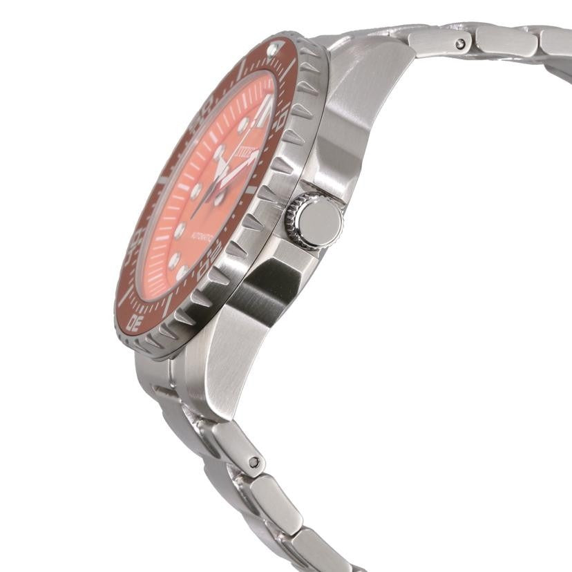 Citizen Mechanical Automatic Orange Dial Silver Steel Strap Watch for Men - NJ0128-80X Buy Now By Citizen