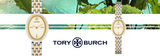 Tory Burch Oval White Dial Two Tone Steel Strap Watch for Women - TBW6033 Buy Now By Tory Burch