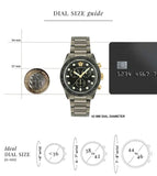 Versace Greca Dome Chronograph Black Dial Grey Steel Strap Watch for Men - VE6K00623 Buy Now By Versace