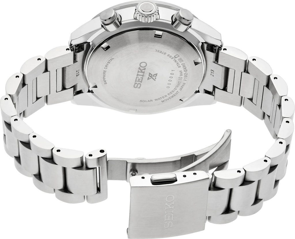 Seiko Prospex Speedtimer Solar Chronograph Grey Dial Silver Steel Strap Watch for Men - SSC939 Buy Now By Seiko